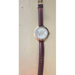Authentic Michael Kors Leather Band Watch